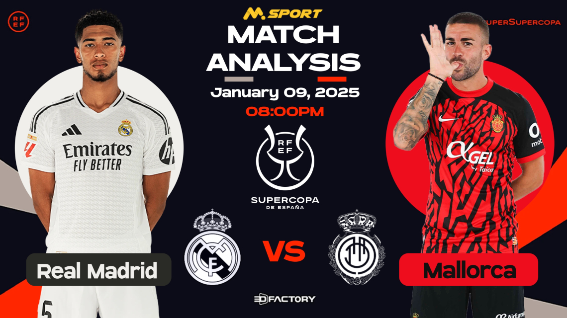 Real Madrid vs Mallorca: Defending Champs Face ‘Stubborn’ Mallorca in Spanish Super Cup Semis